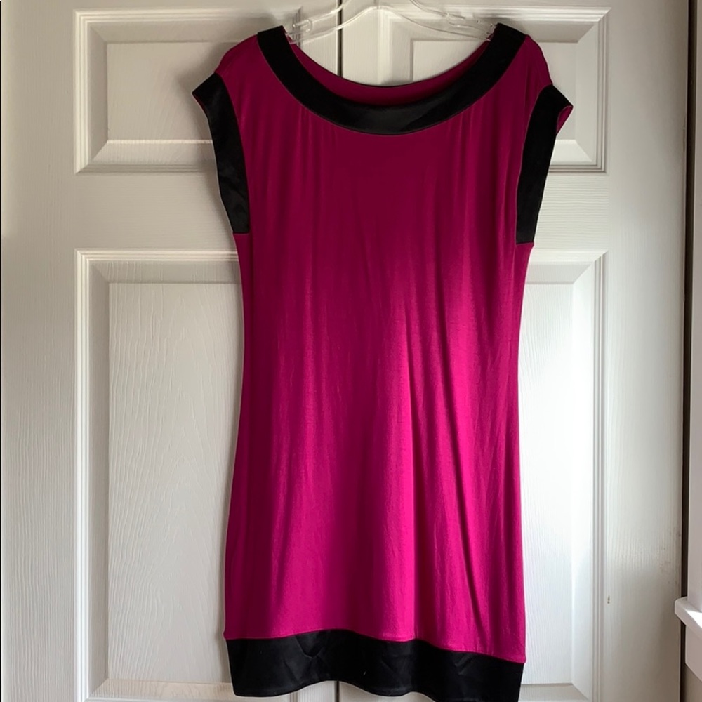 Fuchsia/Black Dress